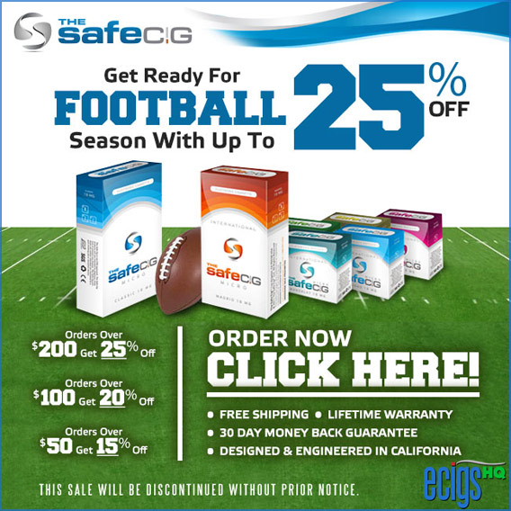 The Safe Cig Football Kickoff Sale photo 1.
