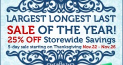 V2 Cigs 25% OFF Thanksgiving Sale!
